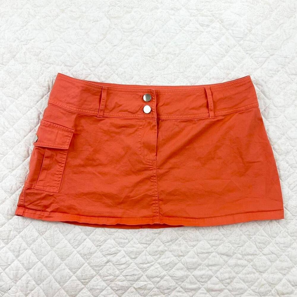 Tiger Mist Coral Cargo Mini Skirt